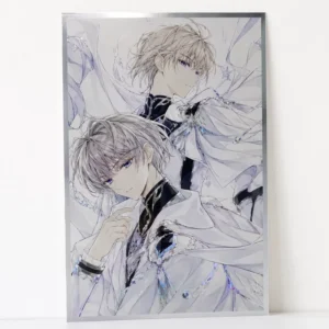 Custom Silver Foil Art Prints Poster Holographic Cartoon Fanart Illustration Anime Fancy Merchandise Collectible Goodies Posters