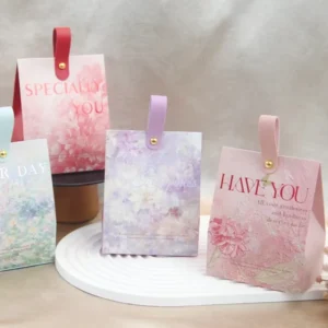 Custom Simple Fresh High-End Logo Printed Cardboard Gift Packaging Box