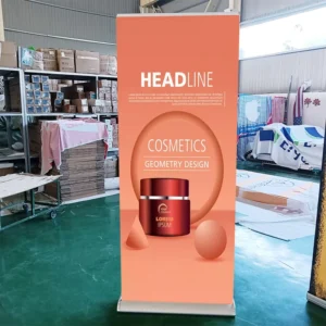 Custom Single-Sided Aluminum Retractable Roll-Up Banner Stand with Printing