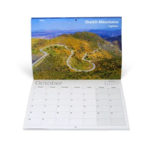 Custom Size 12-Month Daily Table Desk Calendar New Design Custom Logo Printed Spiral Binding Wall Calendar Paper