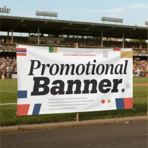 Custom-Size Adhesive Vinyl Banner, UV-Resistant and Waterproof for Outdoor Commercial Signage