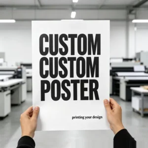 Custom Size Art Paper Poster Digital Printing High Glossy Finish Kraft/Offset Paper Wall Decor Gallery Exhibitions