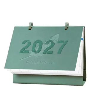 Custom Size Compact Folding Desktop Calendar and Study Planner for School or Office