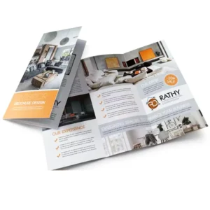 Custom Size Folded Booklet Printing with Personal Design, 157/200/250gsm Paper, Flyers, Pamphlet