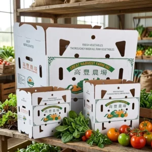 Custom Size Full Wax-Impregnated Eco-Friendly Corrugated Box Max 198 x 66 cm Food-Grade Paraffin Wax-Coated Kraft Paper Board