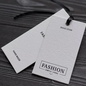 Custom Size Price Hang Tags Garment Paper Swing Tags Gift Tags Clothing T-Shirt Private Label Own Logo