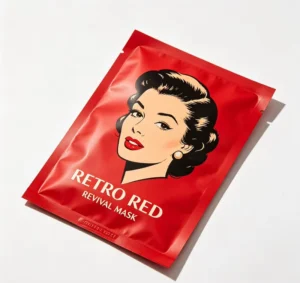Custom Size Printed Waterproof Three-Side Seal Recyclable Plastic Skincare Bag for Essence Facial Mask Pack