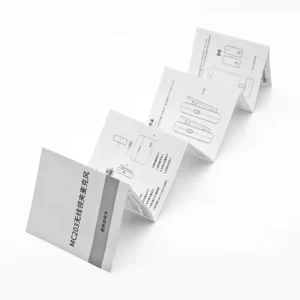 Custom Size Recyclable Paper User Instruction Manual Booklet and Leaflet Packaging