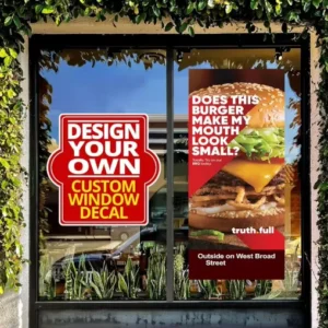 Custom Size Reusable Static Window Graphic Anti UV Anti Fade Electrostatic Sticker for Store Display