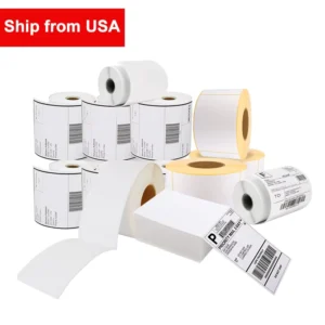 Custom-Size Thermal Label Roll Self-Adhesive Retail Product Labels