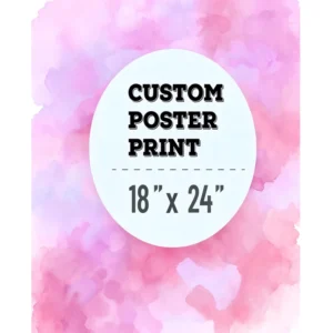 Custom Size Thick Waterproof UV-Resistant Paper Advertising Poster