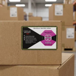 Custom-Size Transportation Safety Impact Indicator Scratch-Off Barcode Stickers Protective Cushioning Material for Cargo Watch