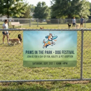 Custom Size Wide Format Outdoor Vinyl Advertising Banner, Full Color Waterproof, Heavy Duty, Screen Printed
