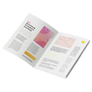 Custom Sketch Brochures and Promotional Leaflets, CMYK Offset Printing on Cardboard, Perfect Binding
