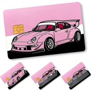 Custom Slim Waterproof Removable Vinyl Debit and Credit Card Decals, Bubble-Free, Anti-Wrinkle