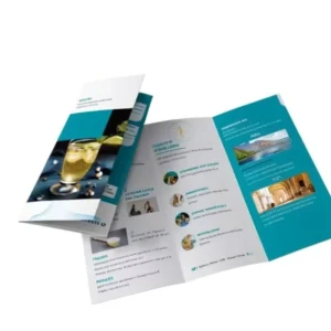 Custom Small 3-Fold Trifold Poster Flyer Digital Printing Laminated