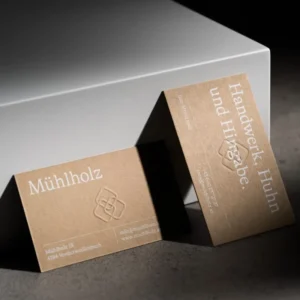 Custom Small Business Cards with Digital Printing and Embossing