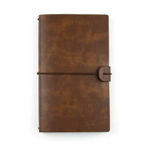 Custom Soft Cover Leather Notebook Diary Writing Book Travel Journal Planner Gift Box Set