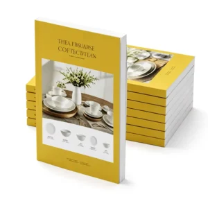 Custom Soft Cover Magazine Perfect Binding Printed Catalog Brochure with Film Lamination