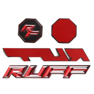 Custom Soft Enamel Car Club Emblem Sticker Zinc Alloy 3D Shield Racing Team Logo 3M Self Adhesive Auto Badge Low MOQ