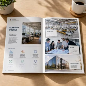 Custom Softcover 8.5 x 11 in Magazine Catalog Booklet, Logo Printing