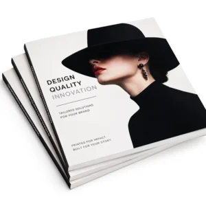 Custom Softcover Brochure Catalog Printing Art Paper Booklets with Hot Stamping UV