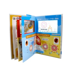 Custom Softcover LCD Video Book, 4.3/5/7/10.1 Inch, for Business Brochures, Invitations and Advertising