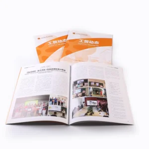 Custom Softcover Magazine Product Catalog with Perfect Binding Offset Printing on Durable Cardboard Kraft Paper Coated Paper