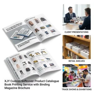 Custom Softcover Product Catalogue Book Printing Service with Binding Magazine Brochure
