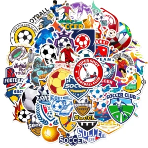 Custom Sport Cartoon Irregular Info Text Waterproof Stickers for Gourmet Bottles Gift Boxes
