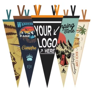 Custom Sport Felt Pennant Banner Advertising Flag