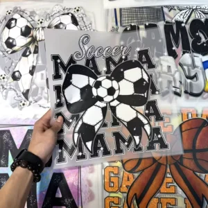 Custom Sports Heat Transfer Garment Prints Packaging Printing Services DTF Transfers for T-Shirts