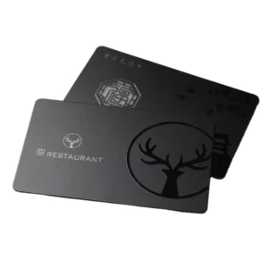 Custom Spot UV Embossed PVC Business Card