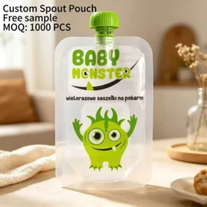 Custom Spout Pouch for Liquid Storage, Leakproof Packaging