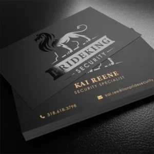Custom Standard Size Spot UV Business Cards, Both-Sides UV Offset Printing, Matte Lamination