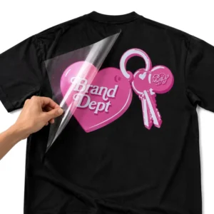 Custom Streetwear DTF Heat Transfer Printing Film for T-Shirts and Hoodies, Fashion Brand Graphic Logo Patch