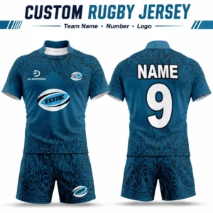 Custom Sublimated Aboriginal Rugby Jersey Set with Rugby Shorts