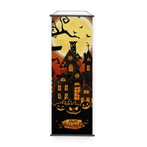Custom Sublimation-Printed Polyester Anime Fabric Hanging Wall Scroll Poster for Home Decor