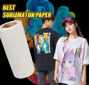 Custom Sublimation Transfer Papers 29 30 35 60 100 Gsm Heat Digital Printing PET Dark Fabric Roll Sublimation Paper in Roll