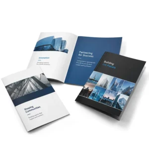 Custom Succinct Printing Product Catalog Coated Paper Pamphlet Brochure for Business