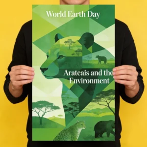 Custom Sustainability Poster Go Green Event Promotion Certified Paper Offset Printing