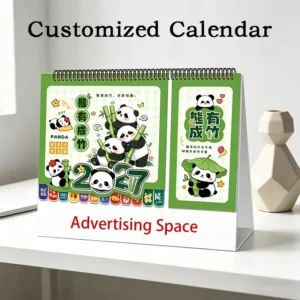 Custom Table Calendar Bespoke Printing Logo Design Desk Base Desktop Planner