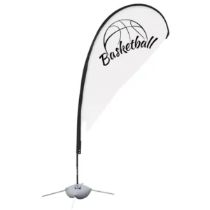 Custom Teardrop Beach Feather Flag
