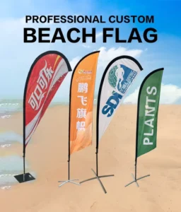 Custom Teardrop Flag Banner Without Pole
