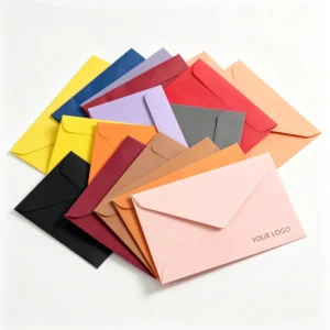 Custom Textured Foldable Paper Envelopes for Wedding Gift Invitations