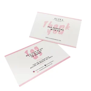 Custom Thank You Card and Flyer Printing for Businesses with Logo
