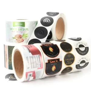 Custom Thank You Roll Labels and Stickers for Small Business, Colorful