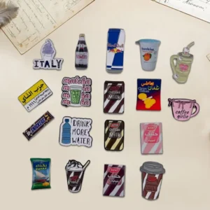 Custom Themed Badges and Mobile Phone Stickers, Enamel Crafts