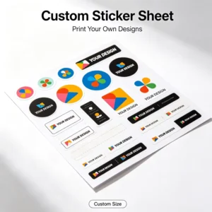 Custom Thermal Packaging Labels, Sticker Sheets and Rolls, Logo-Printed Adhesive Labels for Clothing
