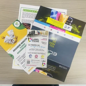 Custom Thick Cardboard Accordion Brochure Booklet Glossy Coated Offset Printing Service Spiral